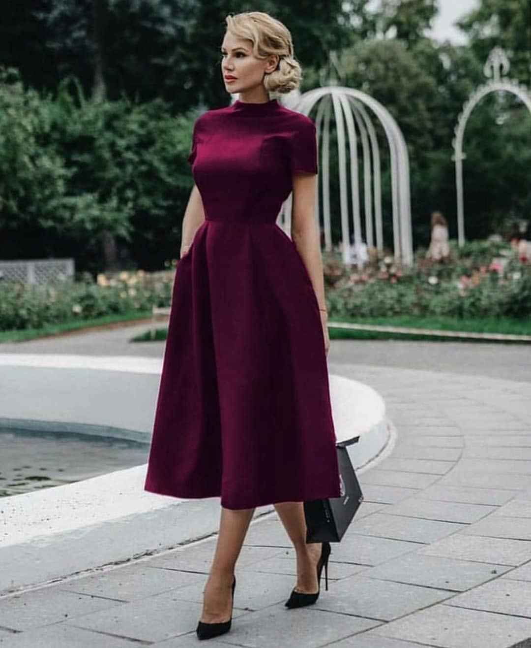 бордовое платье на выпускной 2019-2020 фото_15