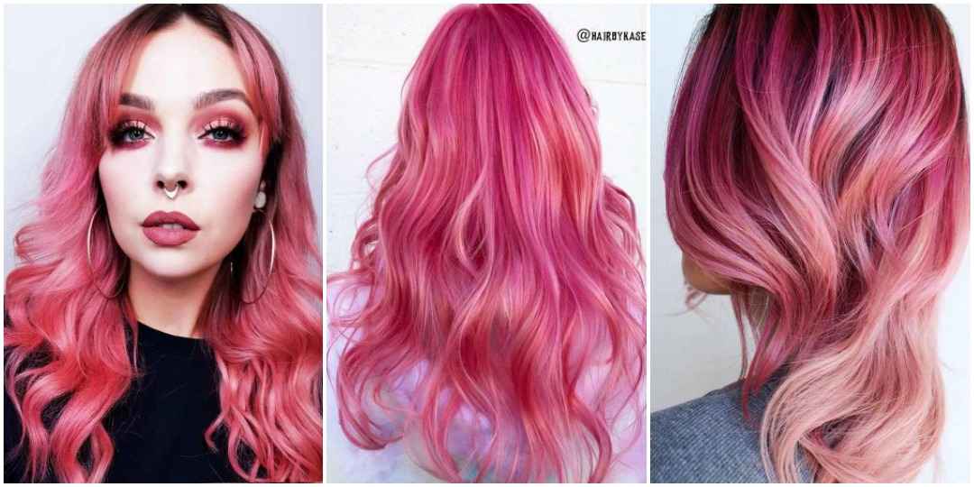 Окрашивание волос розовое золото фото_5