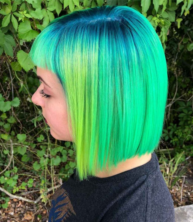 Зеленый цвет волос 18 модных идей окрашивания Журнал Элис