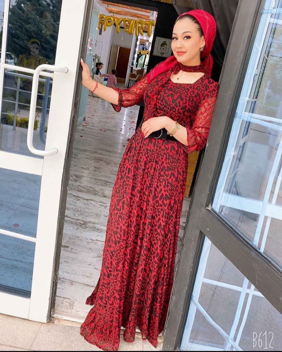 Современные фасоны туркменских платьев фото_21