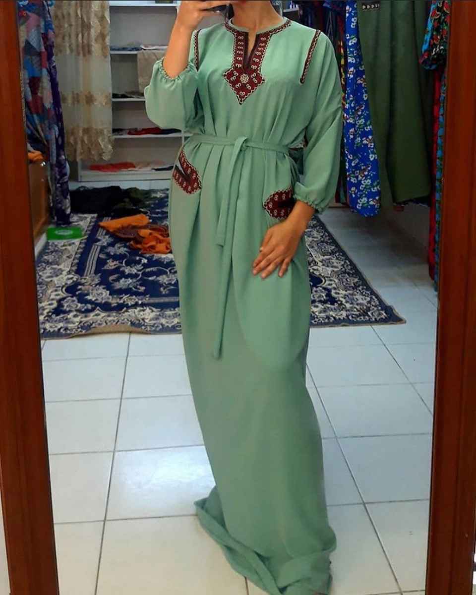 Современные фасоны туркменских платьев фото_6