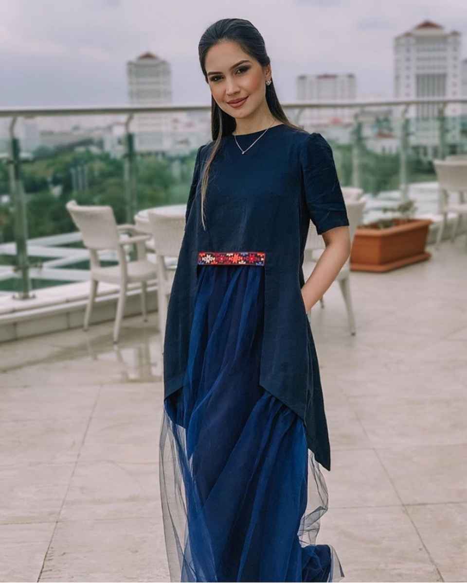 Современные фасоны туркменских платьев фото_4