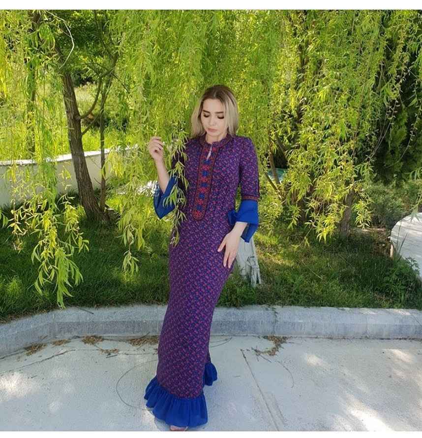 Современные фасоны туркменских платьев фото_2