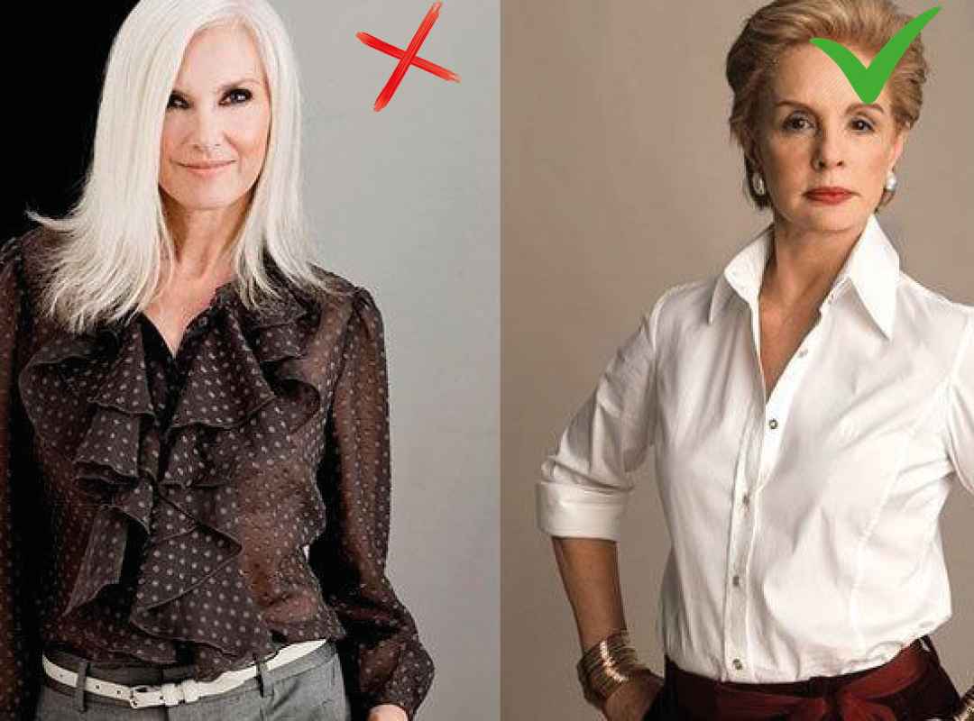 Модели блузок для женщин 50 лет
