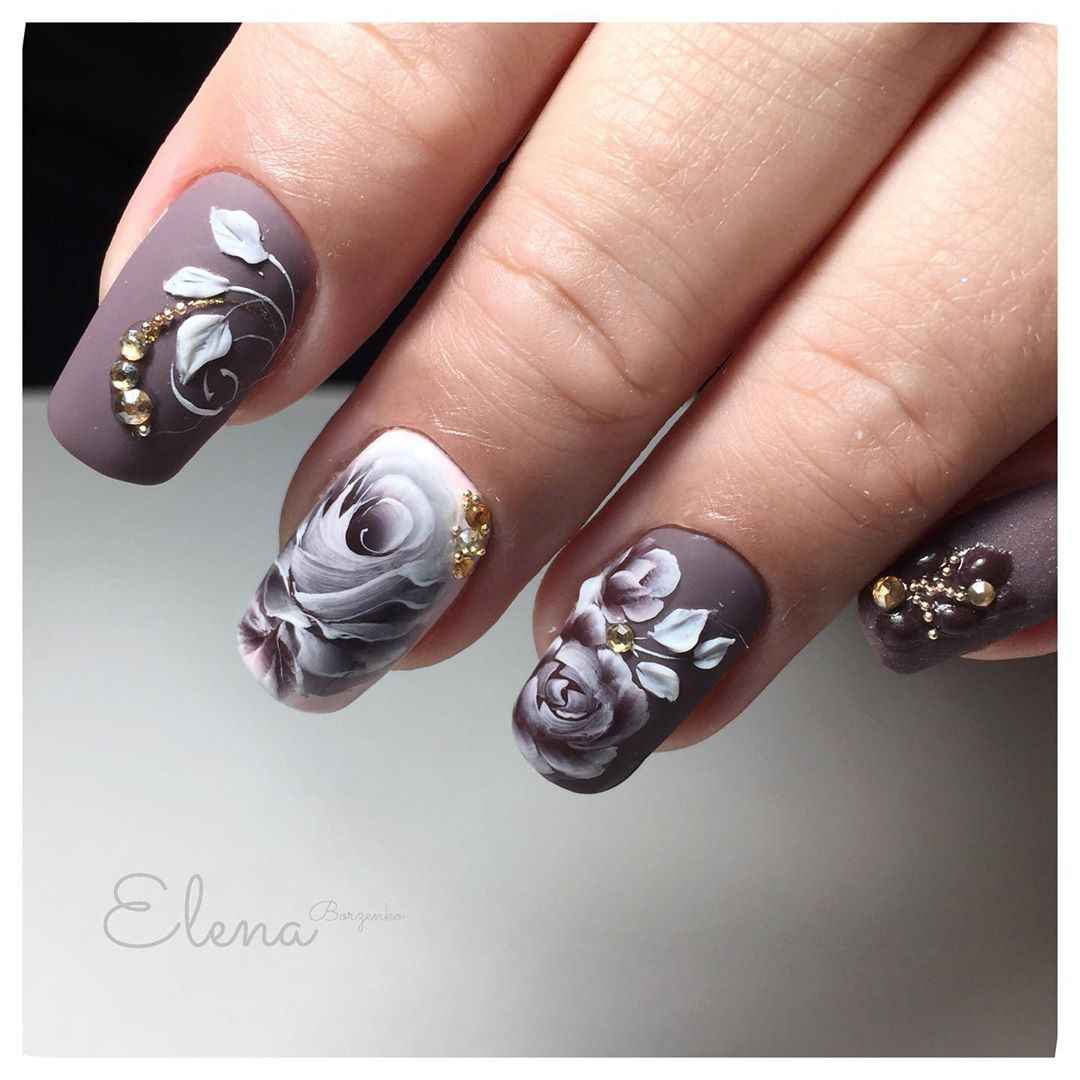Китайская роспись на ногтях фото_44