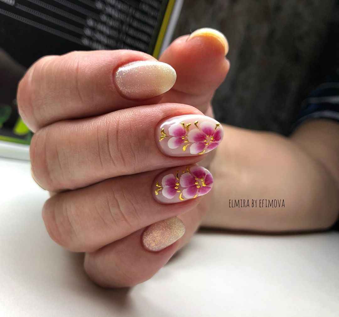 Китайская роспись на ногтях фото_33