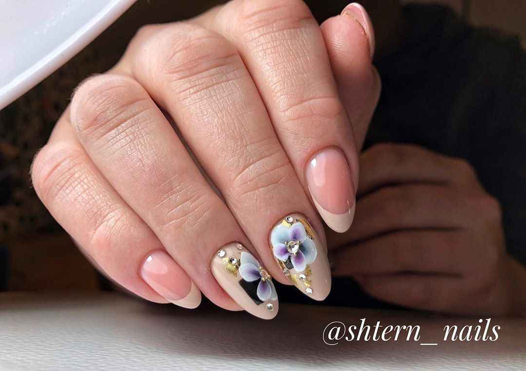 Китайская роспись на ногтях фото_45