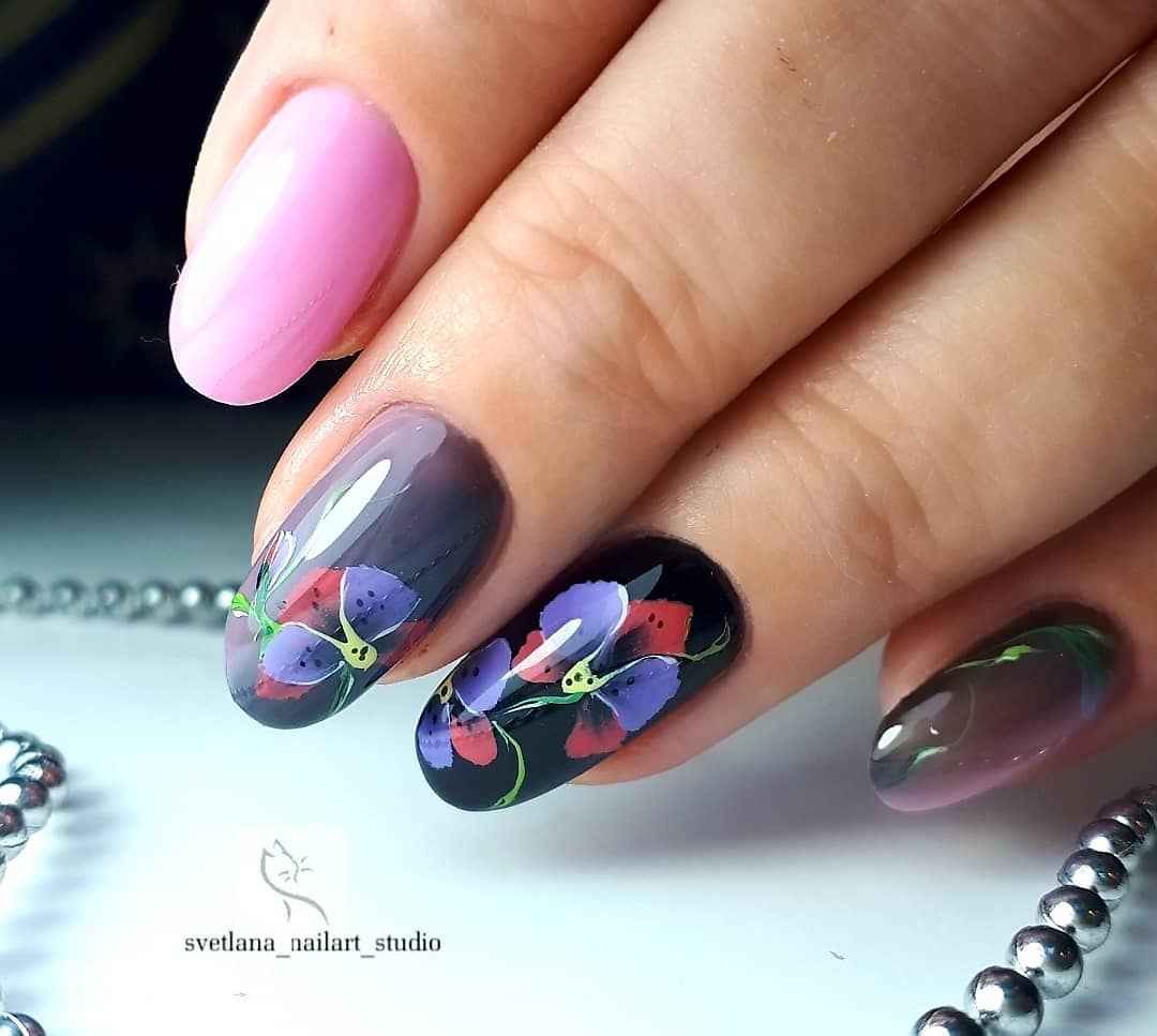 Китайская роспись на ногтях фото_30
