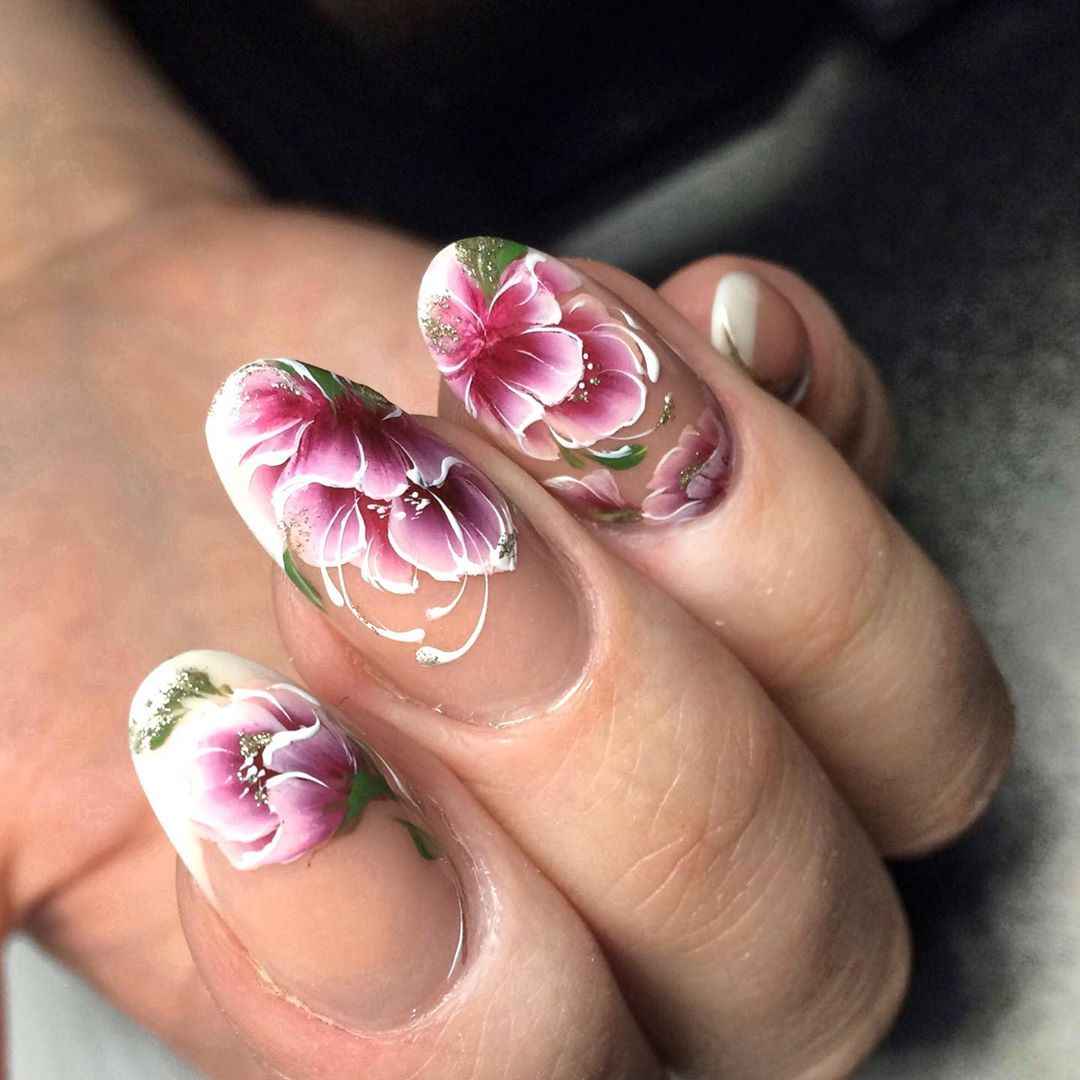 Китайская роспись на ногтях фото_25